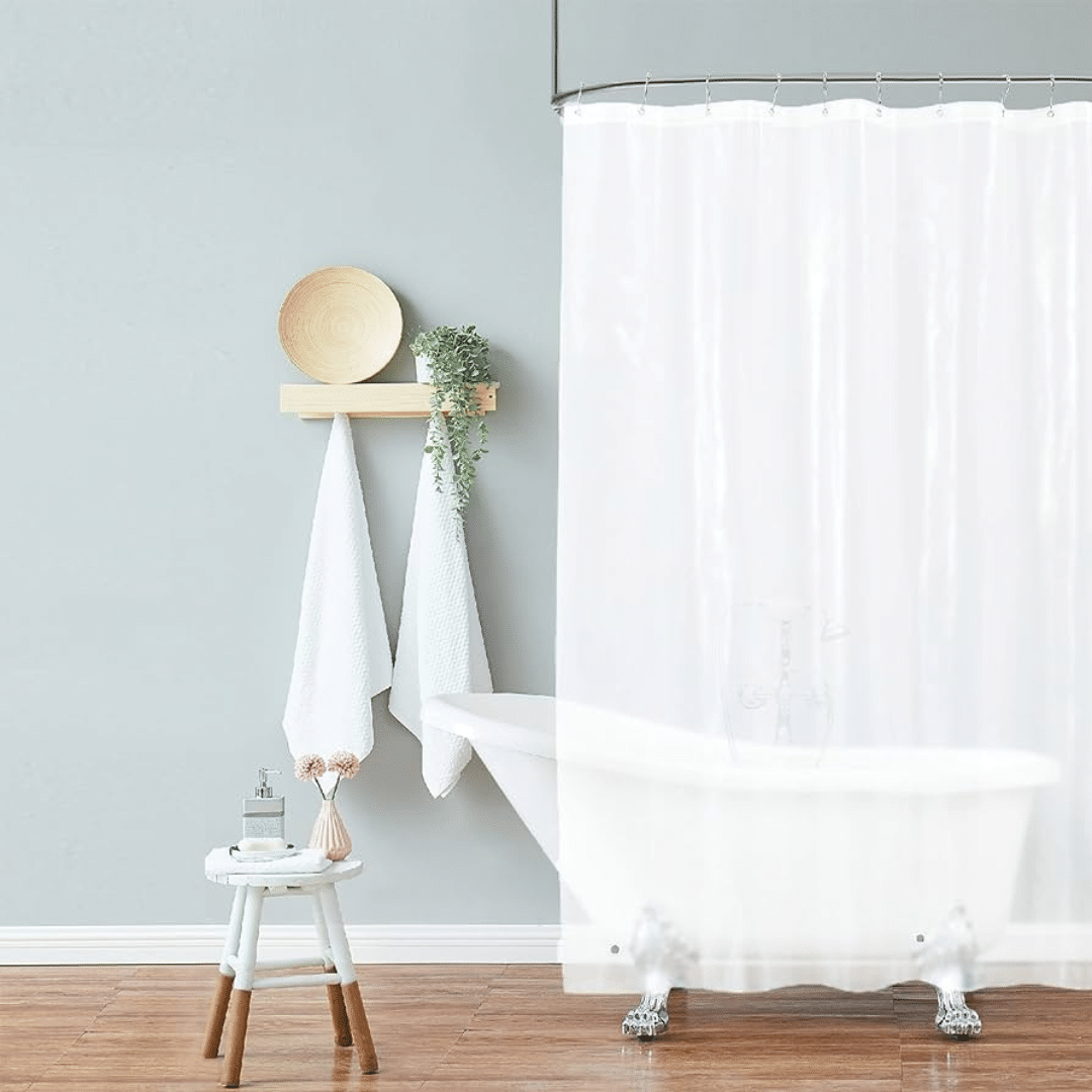 LINER WATERPROOF PLAIN BATHROOM CURTAIN