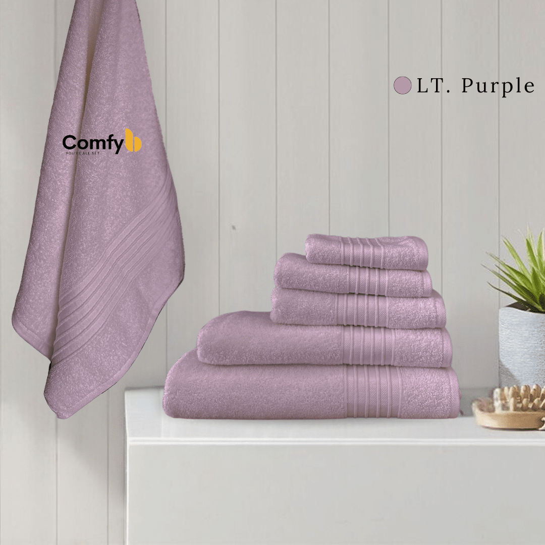 COMFYB SFERRA 100% COTTON PLAIN TOWEL ROSE