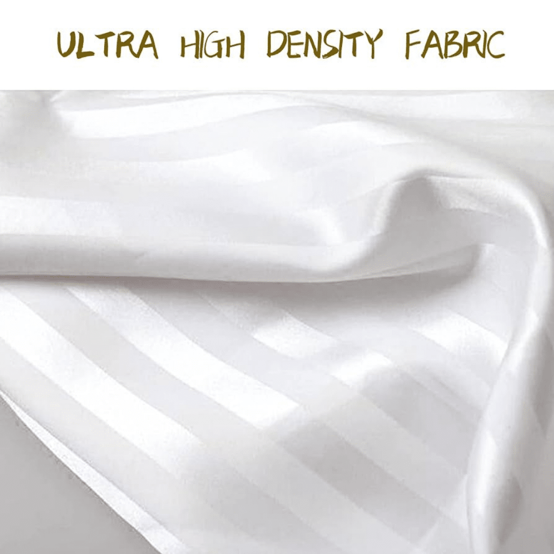 STRIPES WATERPROOF PLAIN BATHROOM CURTAIN