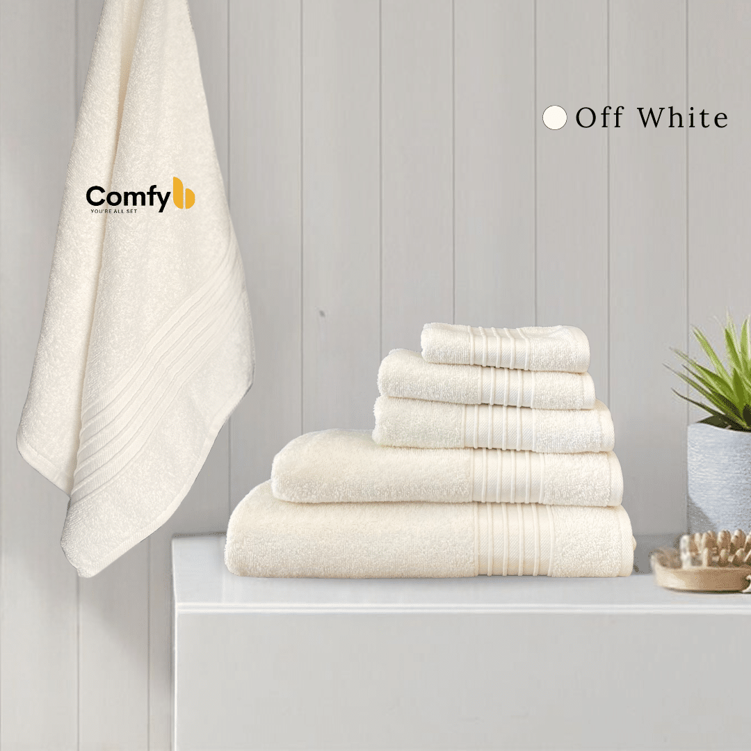 COMFYB SFERRA 100% COTTON PLAIN TOWEL NEUTRAL
