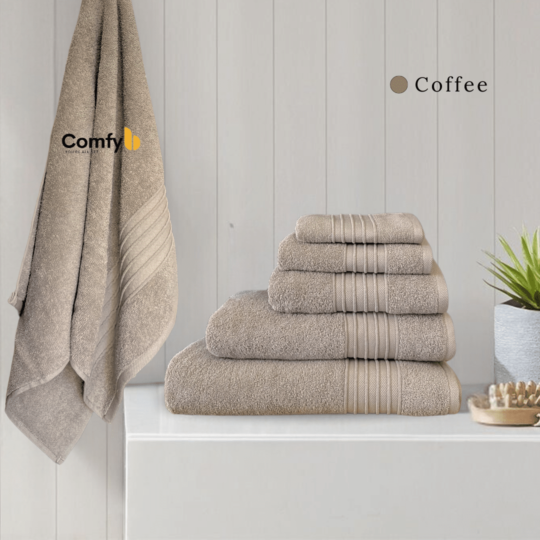 COMFYB SFERRA 100% COTTON PLAIN TOWEL NEUTRAL