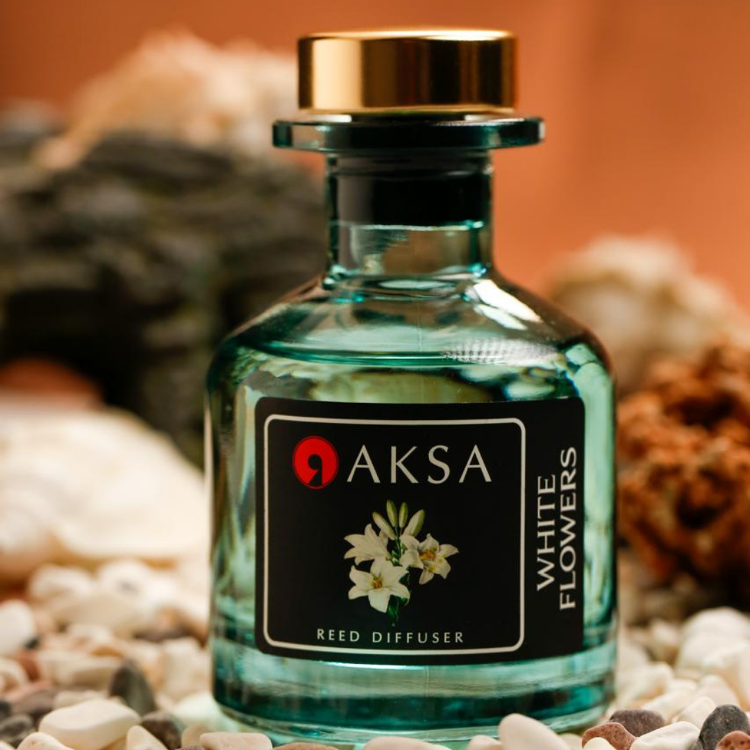 AKSA REED DIFFUSER 120ML WHITE FLOWERS