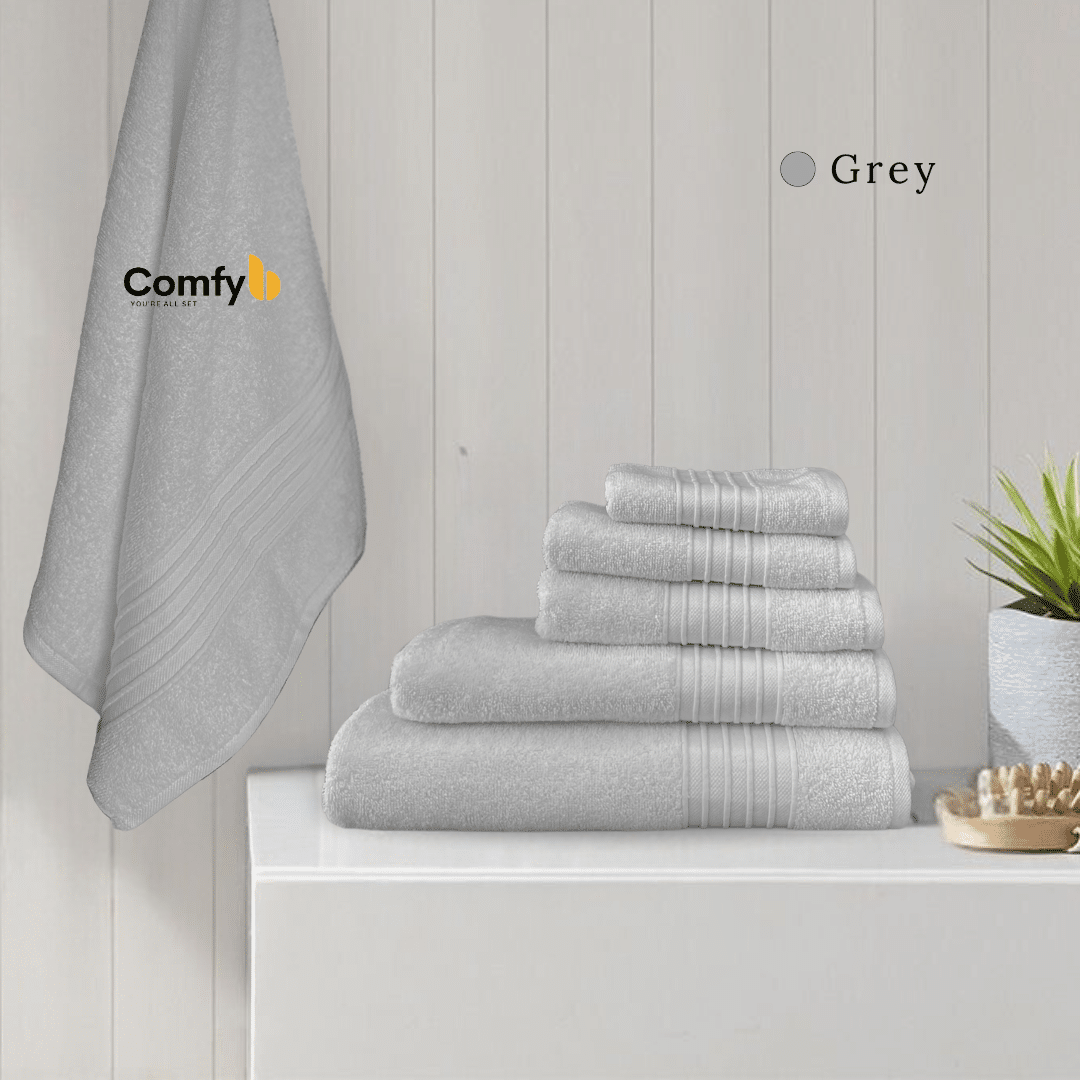 COMFYB SFERRA 100% COTTON PLAIN TOWEL NEUTRAL