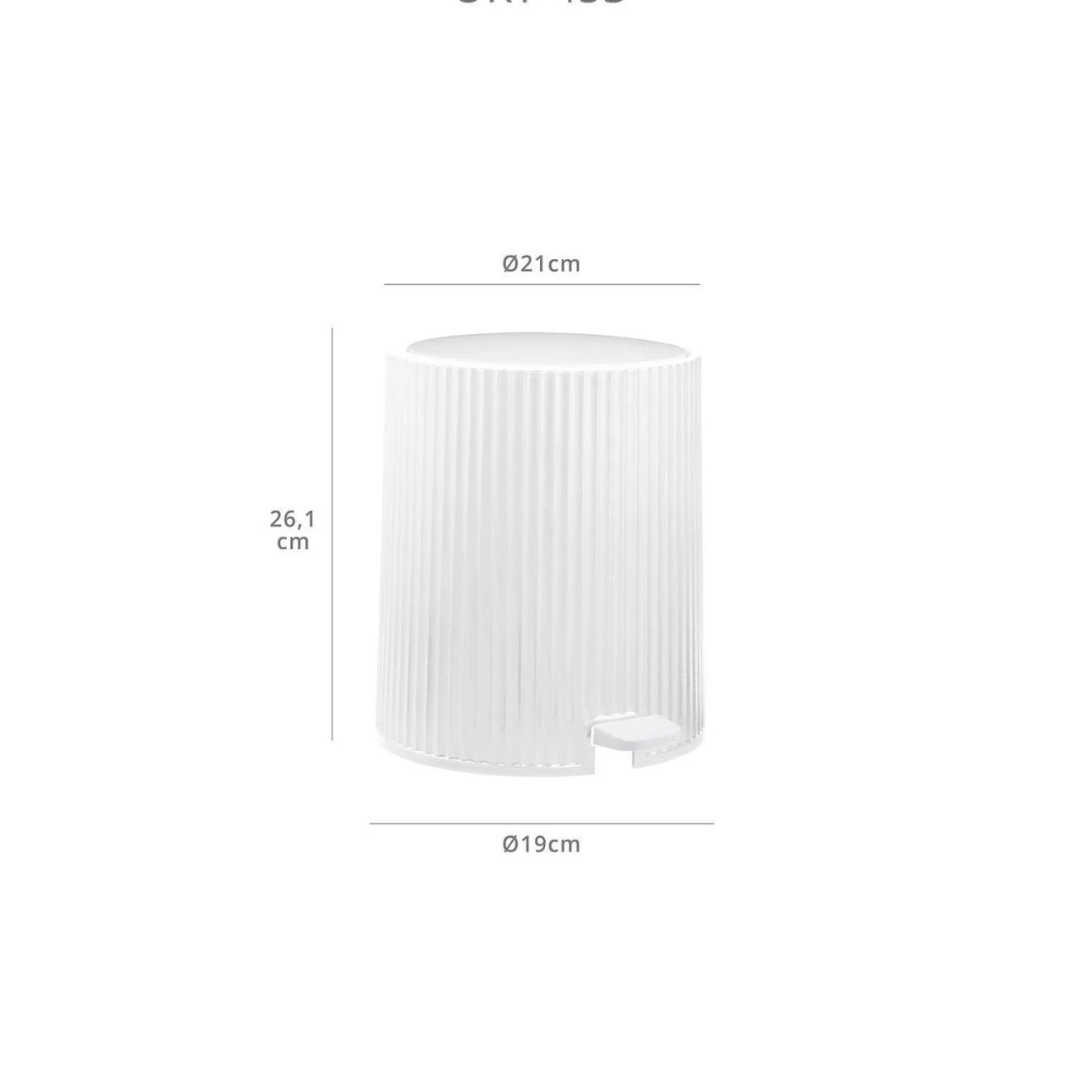OKY COLISEUM ROUND TRASH CAN WITH PEDAL