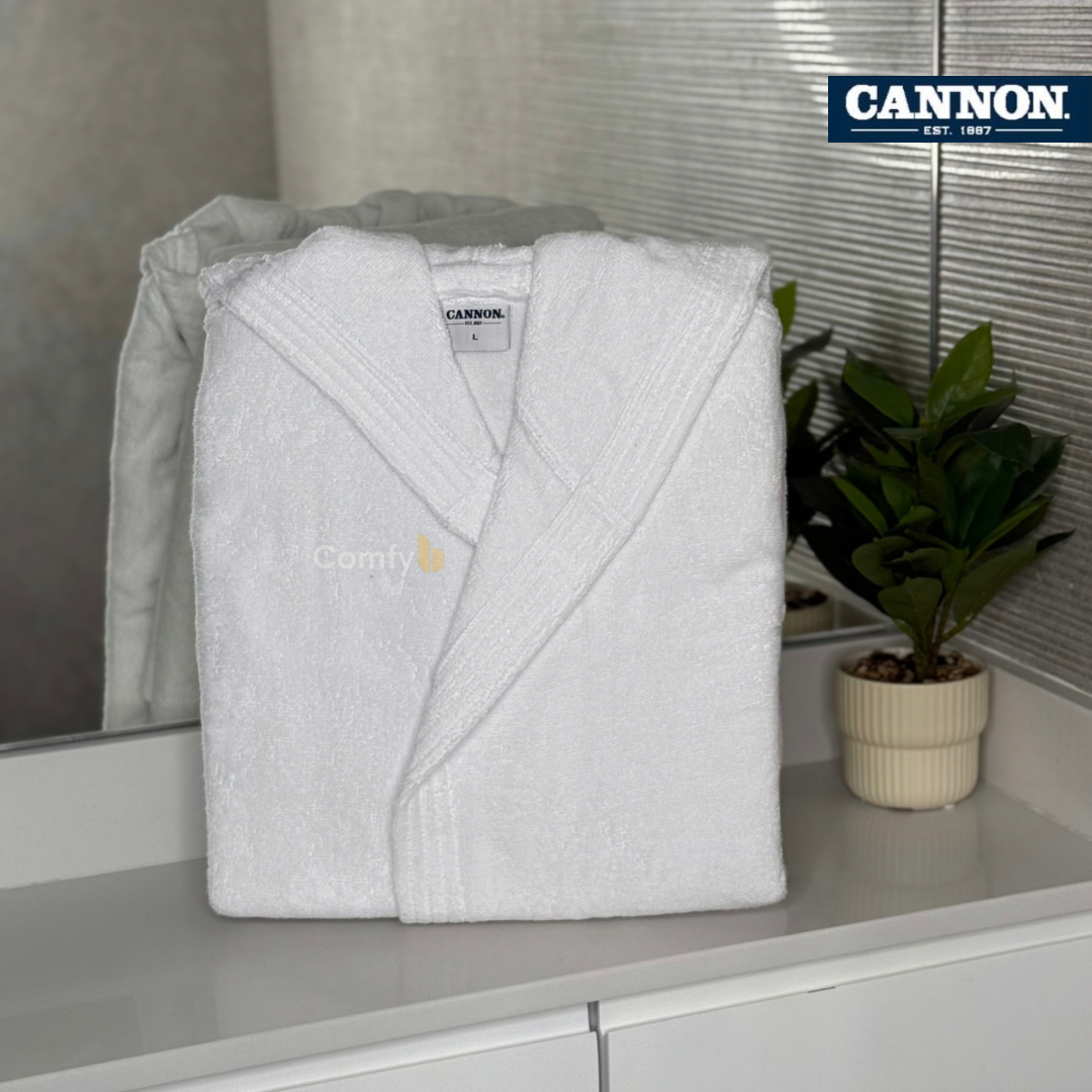 CANNON SINGLE BATHROBE 100% COTTON