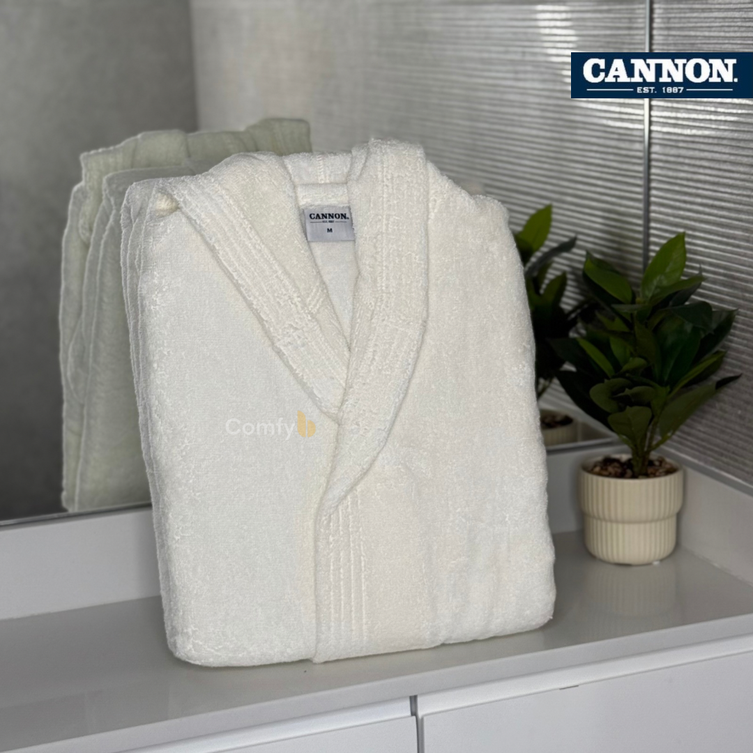 CANNON SINGLE BATHROBE 100% COTTON