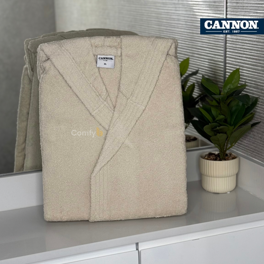 CANNON SINGLE BATHROBE 100% COTTON