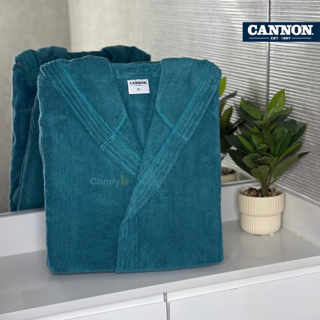 CANNON SINGLE BATHROBE 100% COTTON