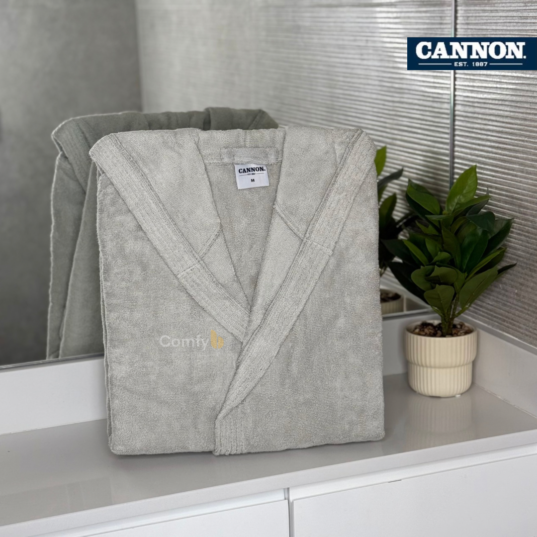 CANNON SINGLE BATHROBE 100% COTTON