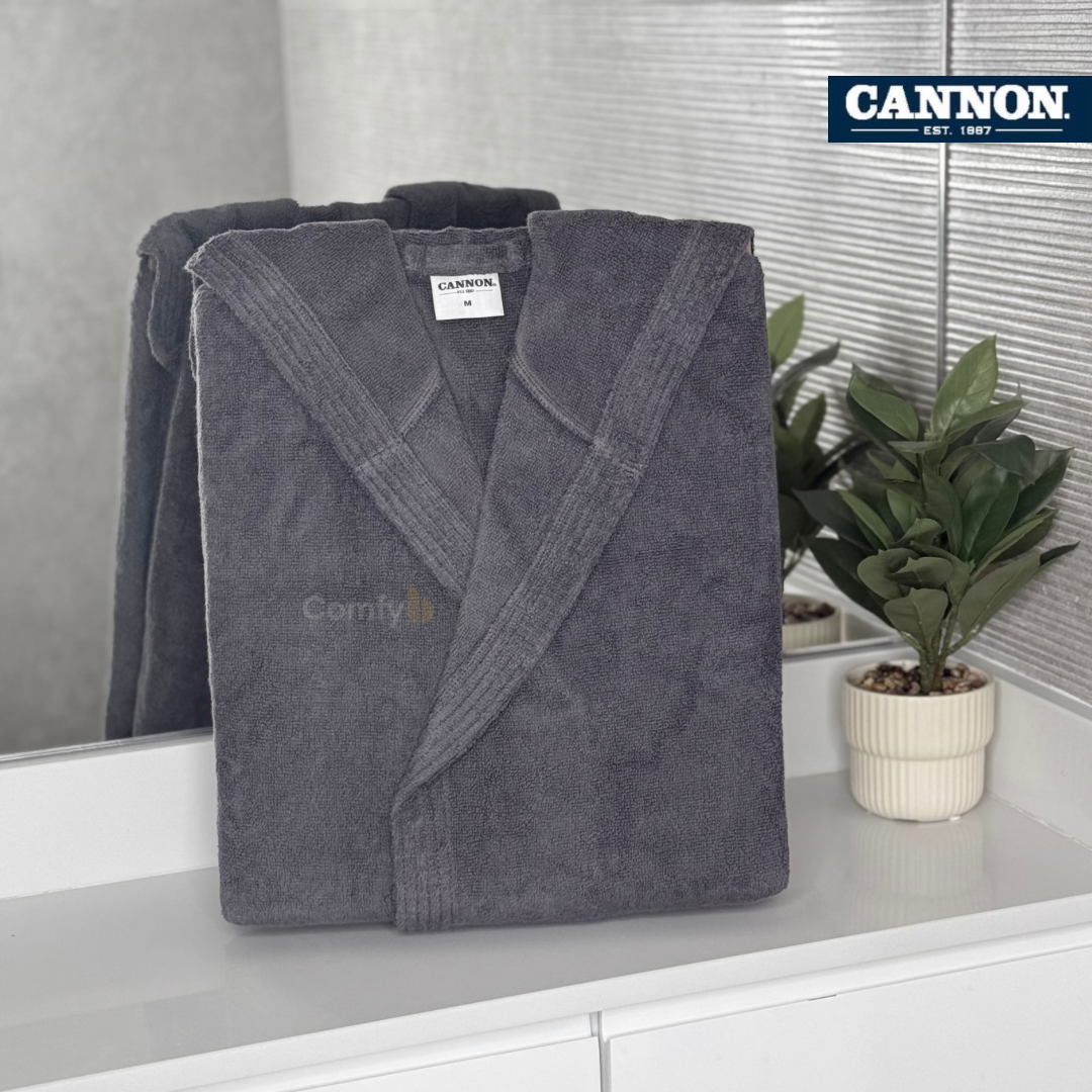 CANNON SINGLE BATHROBE 100% COTTON