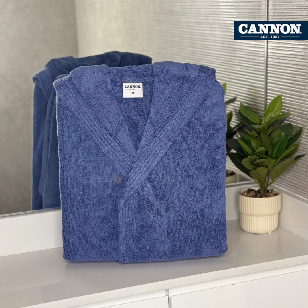 CANNON SINGLE BATHROBE 100% COTTON