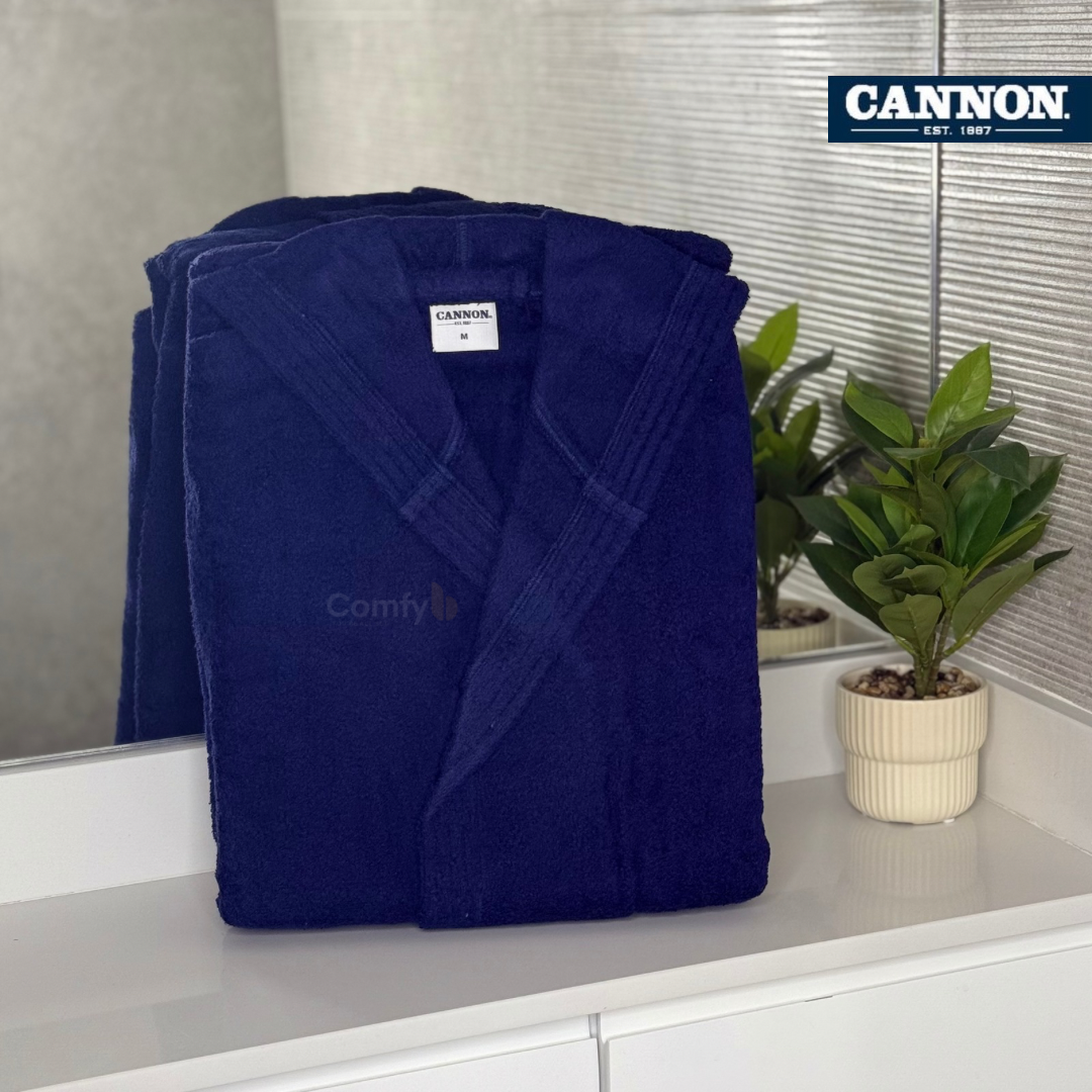 CANNON SINGLE BATHROBE 100% COTTON
