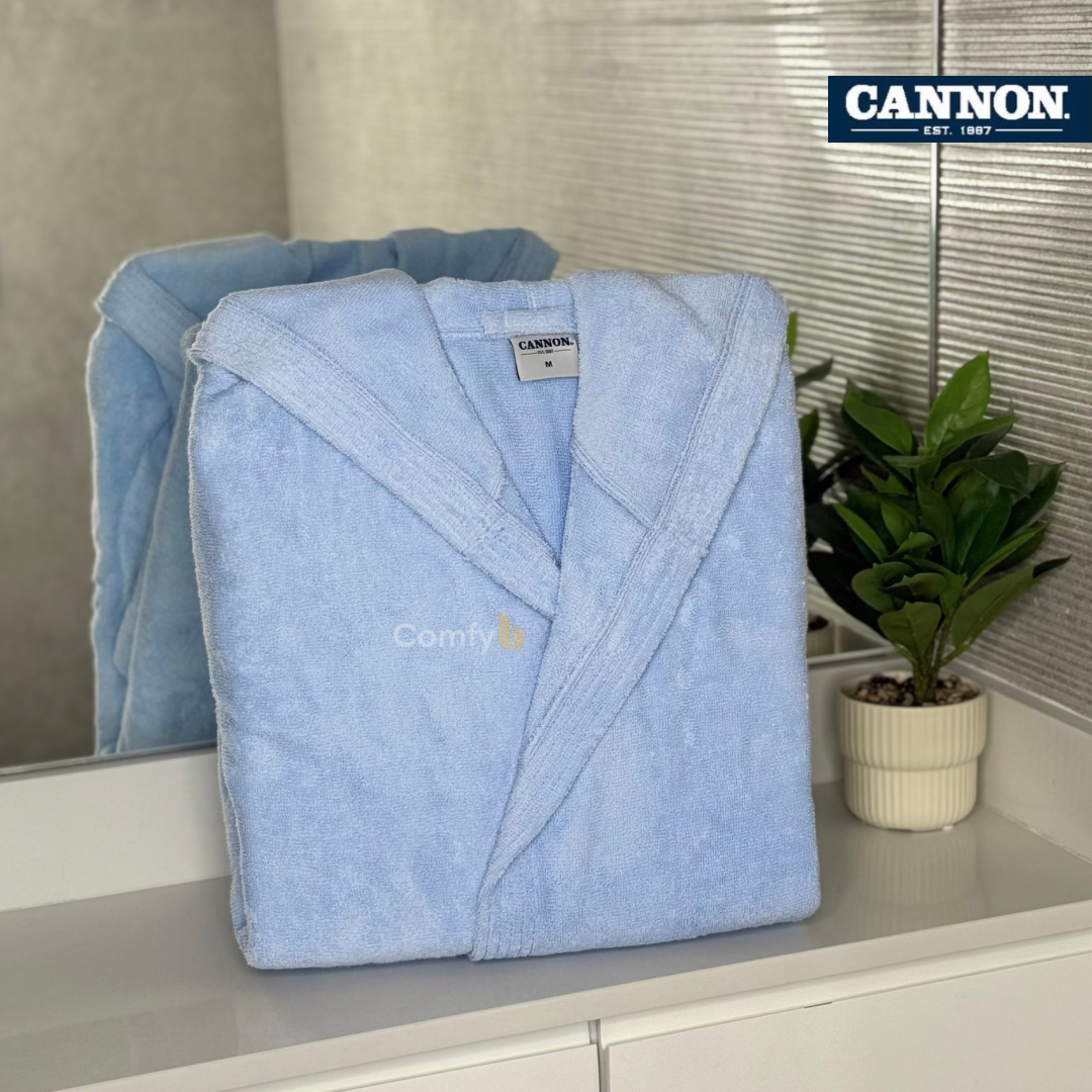 CANNON SINGLE BATHROBE 100% COTTON