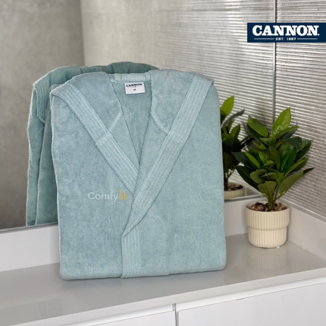 CANNON SINGLE BATHROBE 100% COTTON