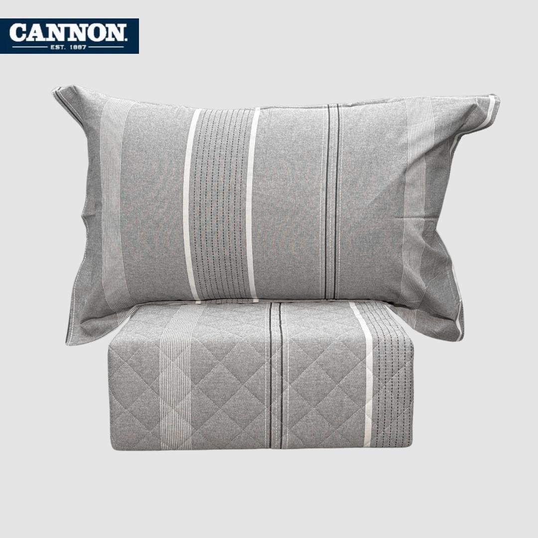 CANNON 100% COTTON PRINTED BEDSPREAD SET 3-PIECE NAFS
