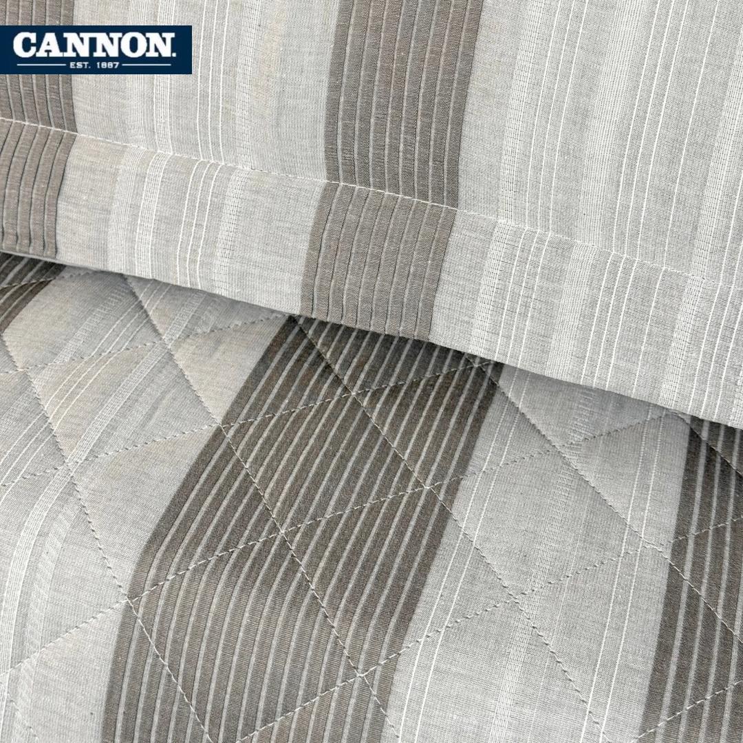 CANNON 100% COTTON PRINTED BEDSPREAD SET 3-PIECE NATS
