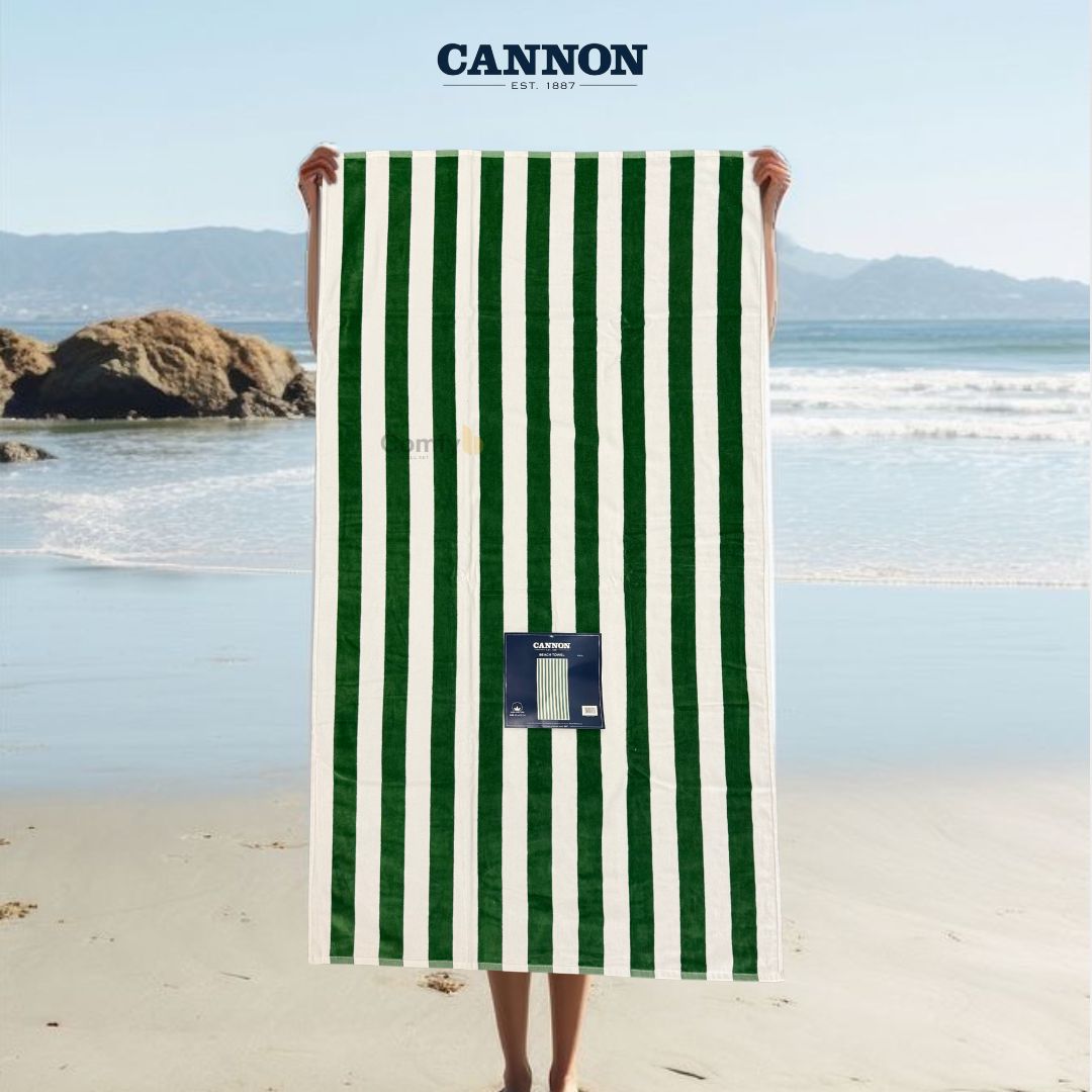 CANNON 100% COTTON BEACH TOWEL 93X173CM AVEOP