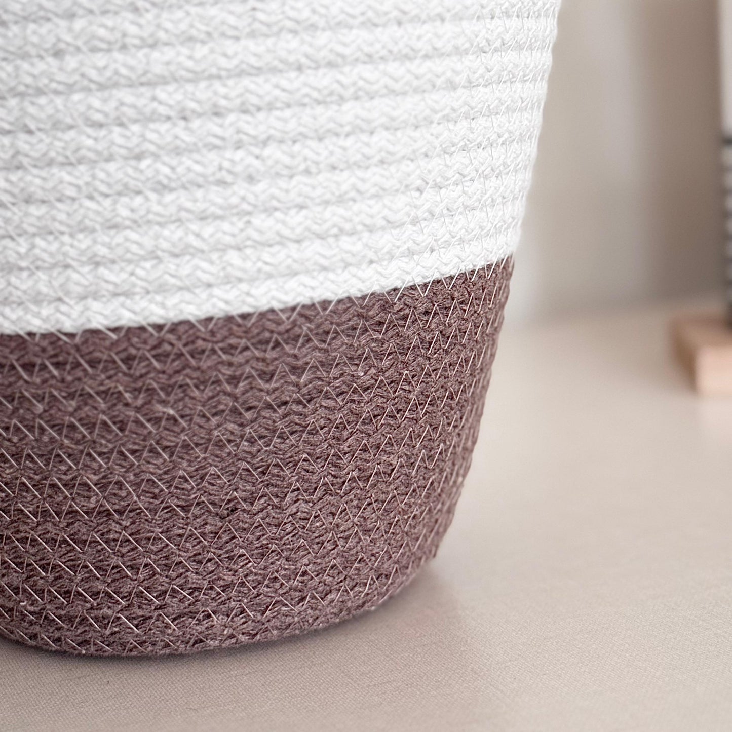 PND WOVEN ROUND BASKET SET 3-PIECE WITH HANDLE