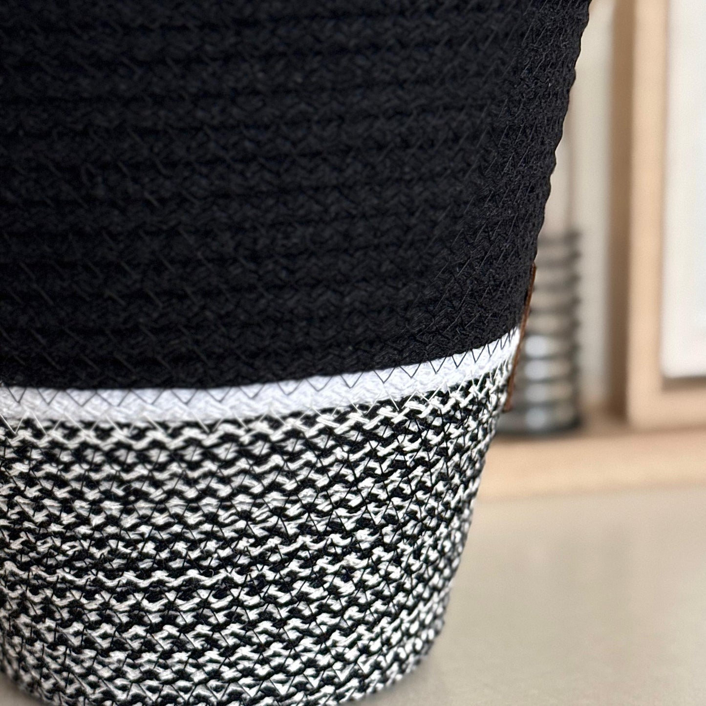 PND WOVEN ROUND BASKET SET 3-PIECE WITH HANDLE