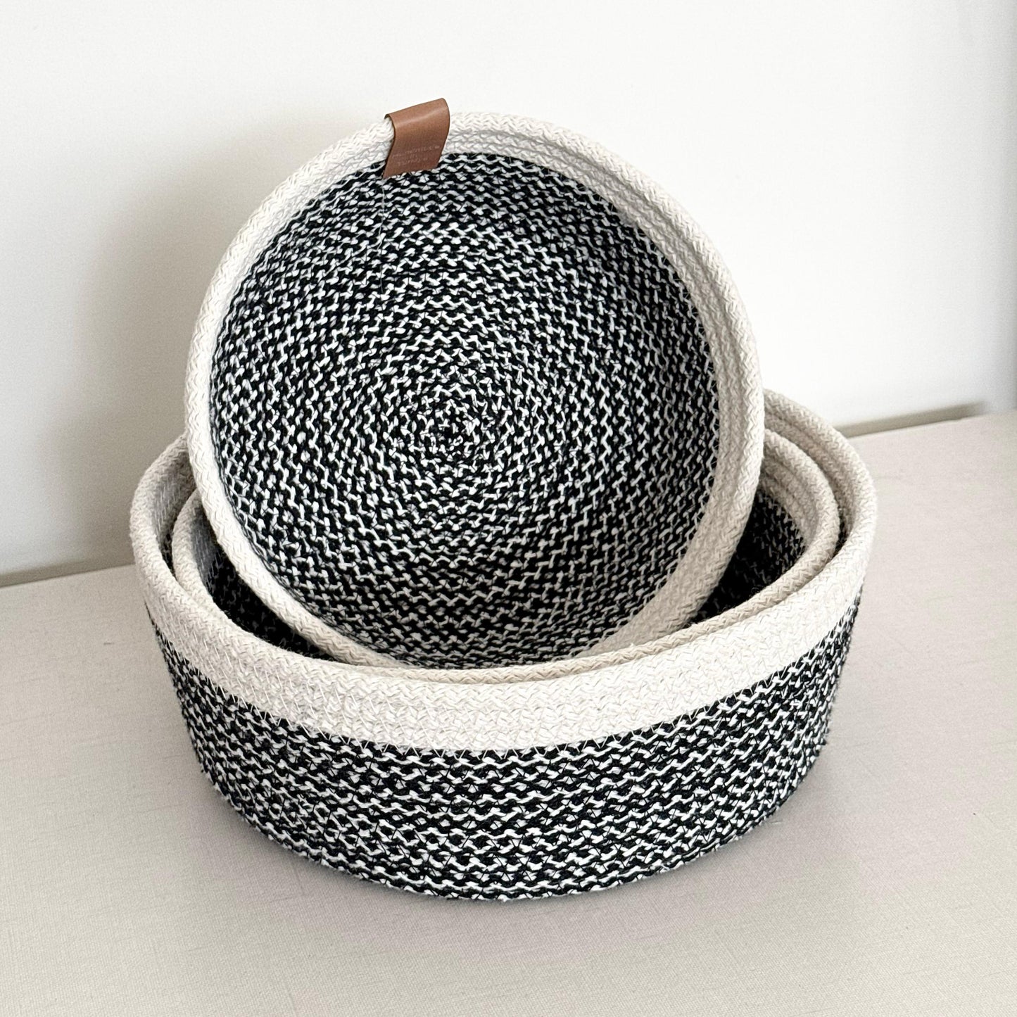 PND WOVEN ROUND BASKET SET 3-PIECE