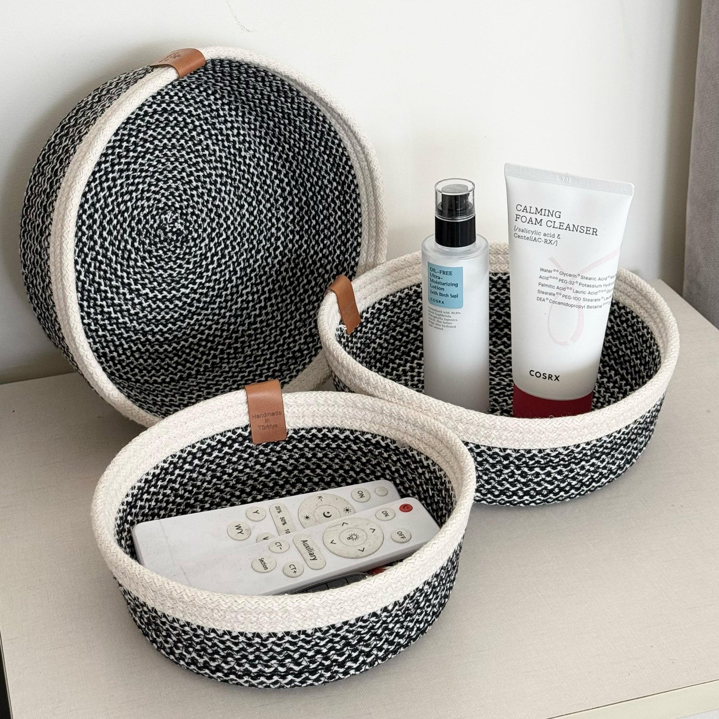 PND WOVEN ROUND BASKET SET 3-PIECE