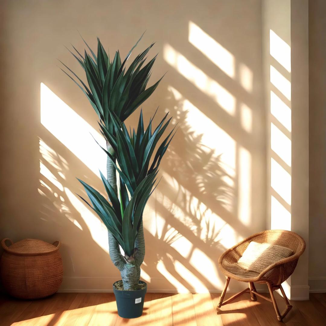 ARTIFICIAL YUCCA HEAD TREE