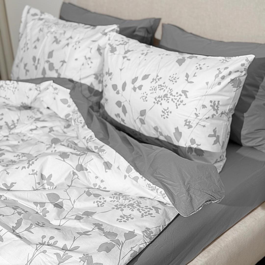 COMFYB 100% COTTON REVERSIBLE BED SET FOLR