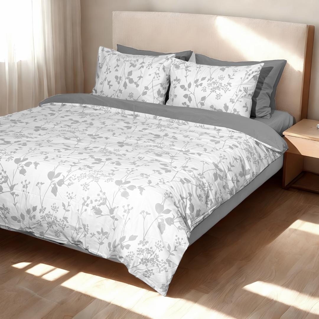 COMFYB 100% COTTON REVERSIBLE BED SET FOLR