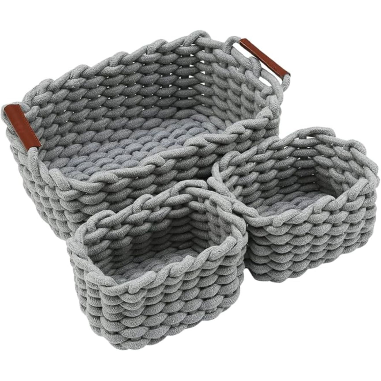 JD WOVEN BASKET SET 3 PIECE