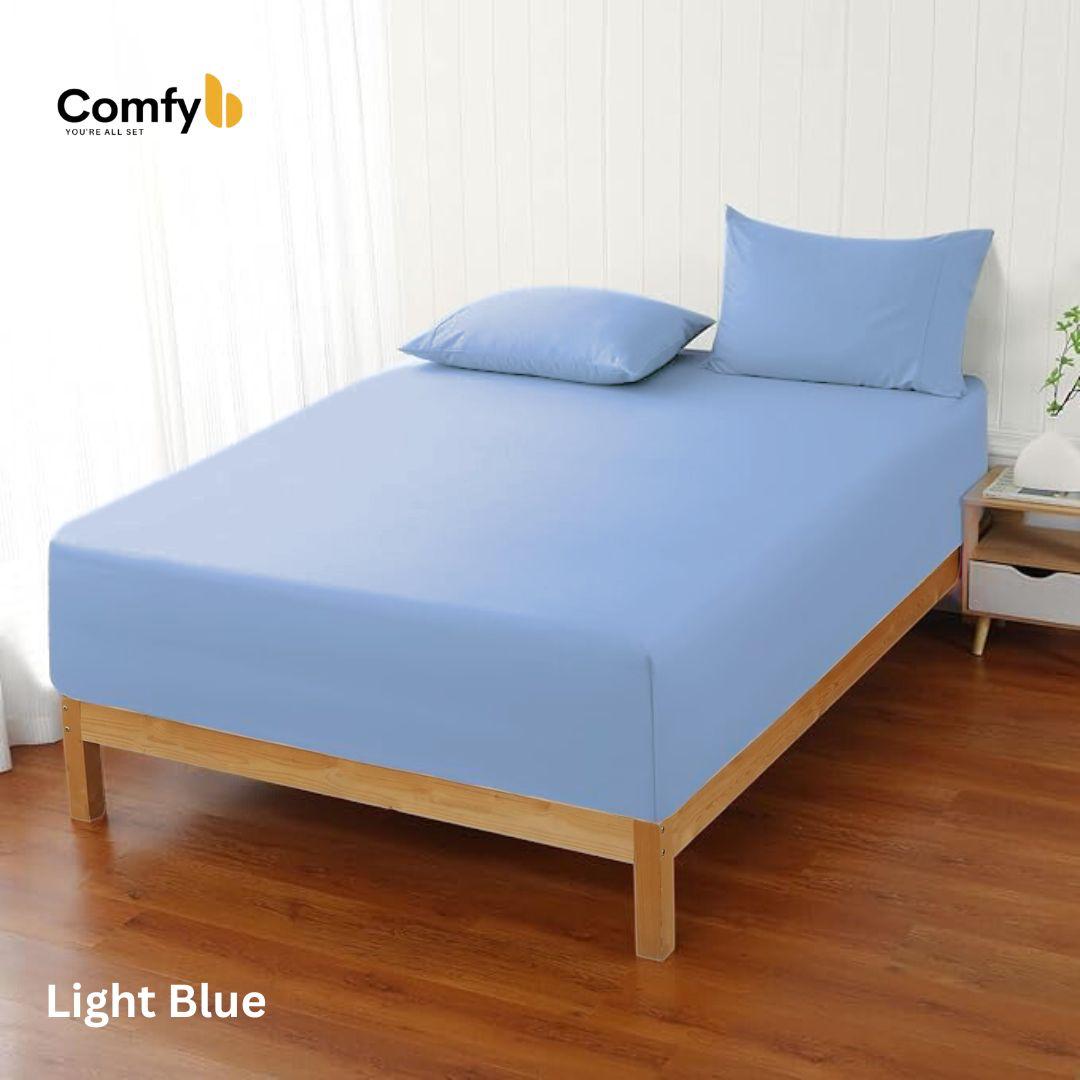 COMFYB 100% COTTON FITTED SHEET SET SOLID