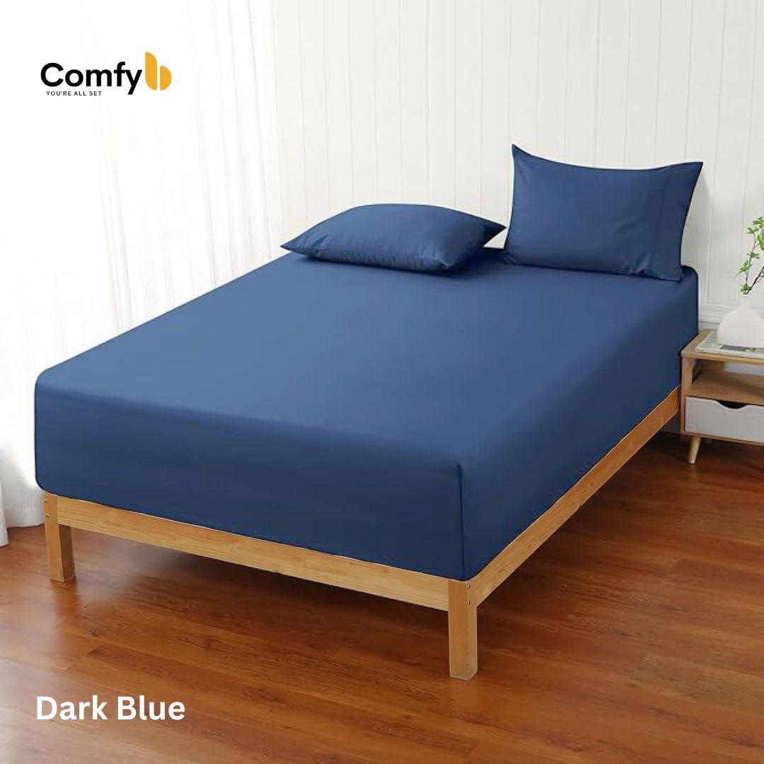 COMFYB 100% COTTON FITTED SHEET SET SOLID