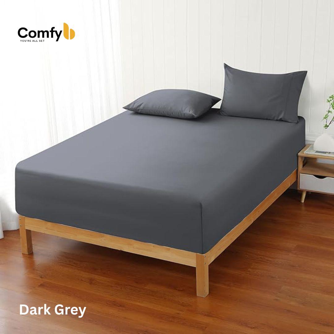 COMFYB 100% COTTON FITTED SHEET SET SOLID
