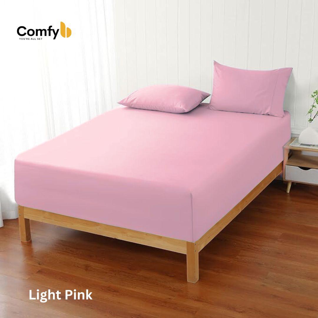 COMFYB 100% COTTON FITTED SHEET SET SOLID