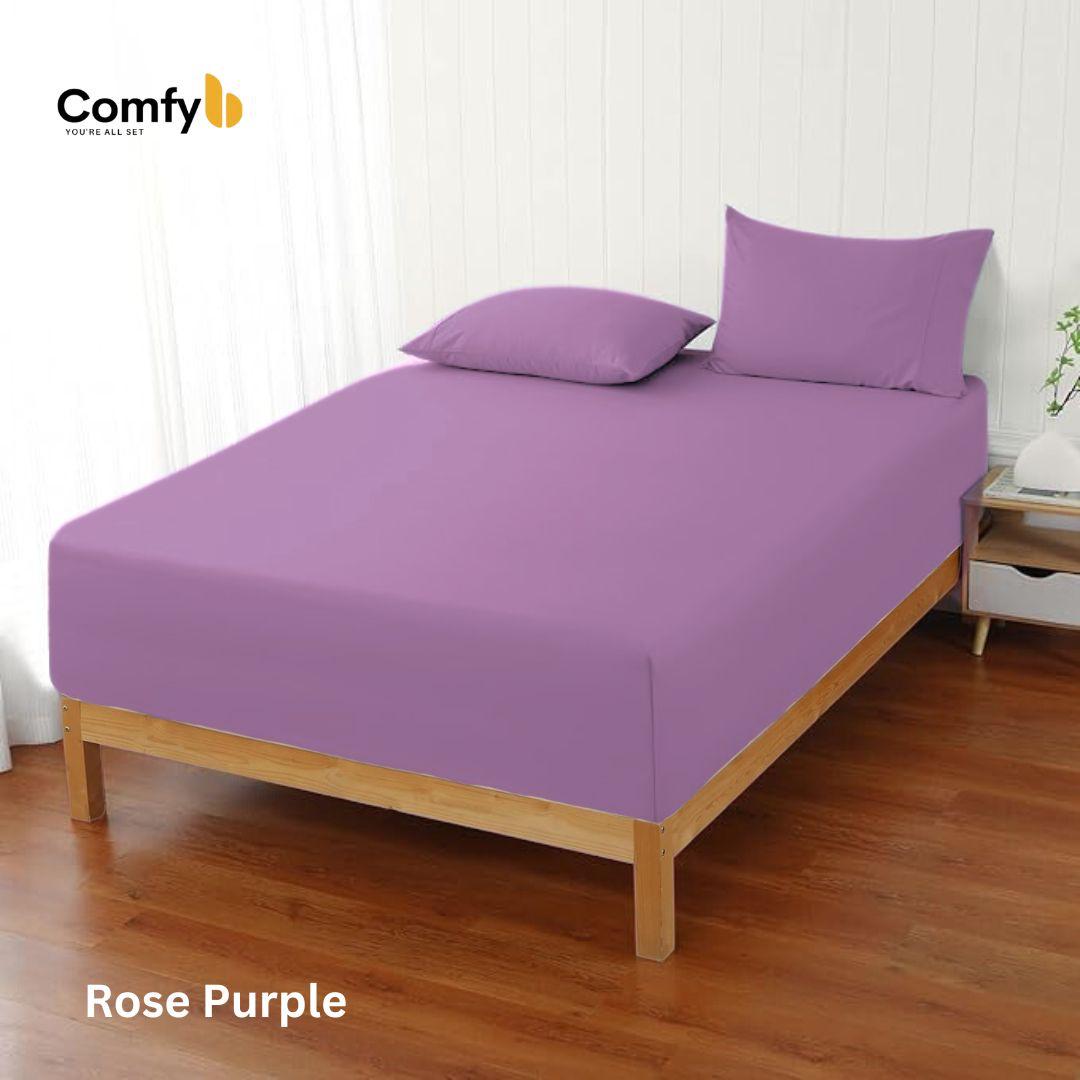 COMFYB 100% COTTON FITTED SHEET SET SOLID