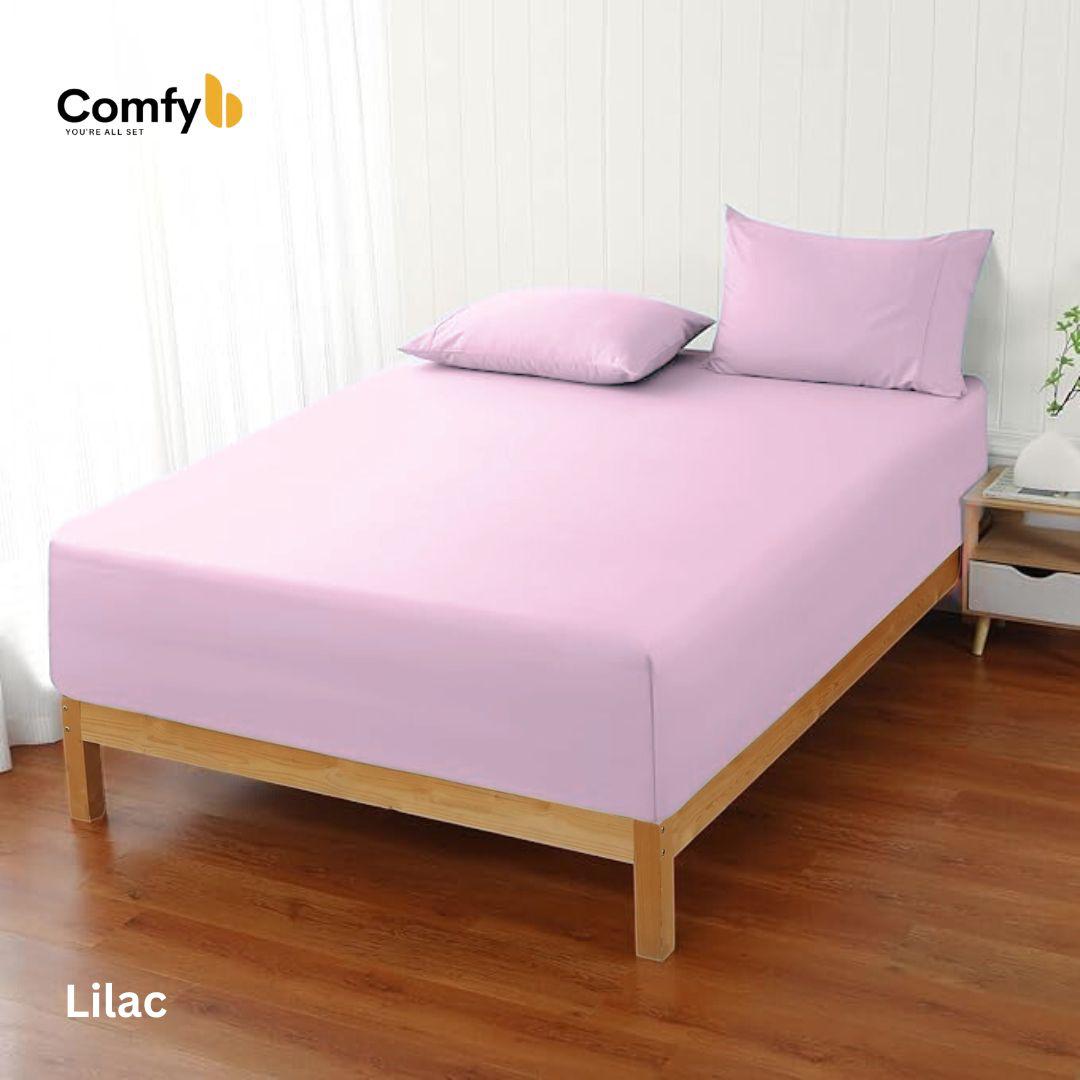 COMFYB 100% COTTON FITTED SHEET SET SOLID