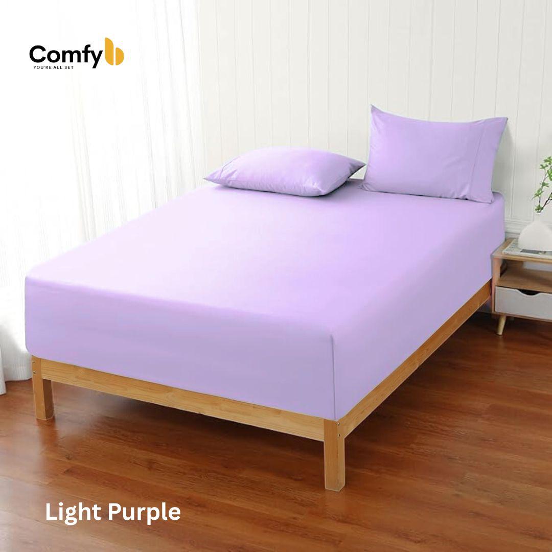 COMFYB 100% COTTON FITTED SHEET SET SOLID