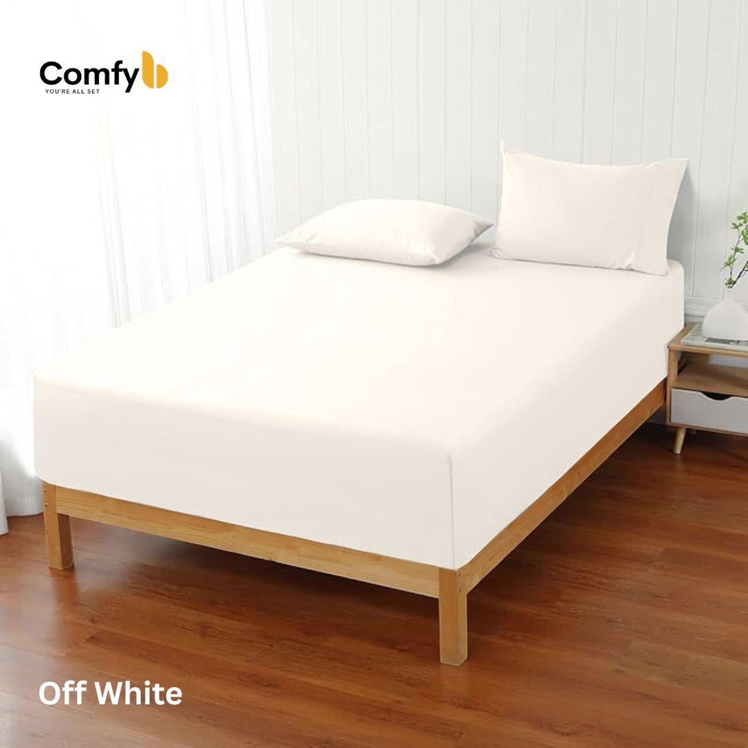 COMFYB 100% COTTON FITTED SHEET SET SOLID