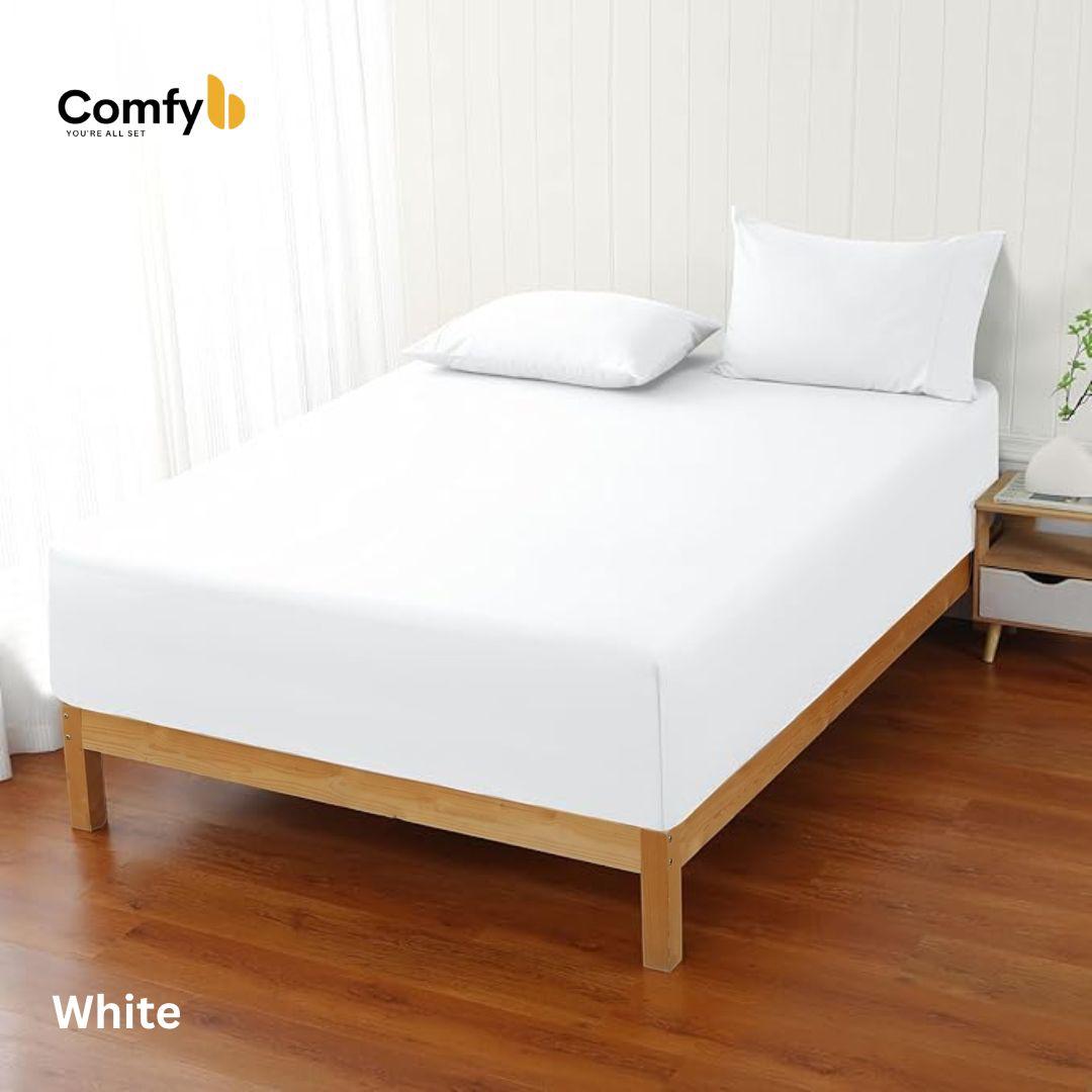 COMFYB 100% COTTON FITTED SHEET SET SOLID