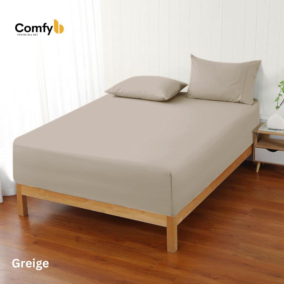 COMFYB 100% COTTON FITTED SHEET SET SOLID
