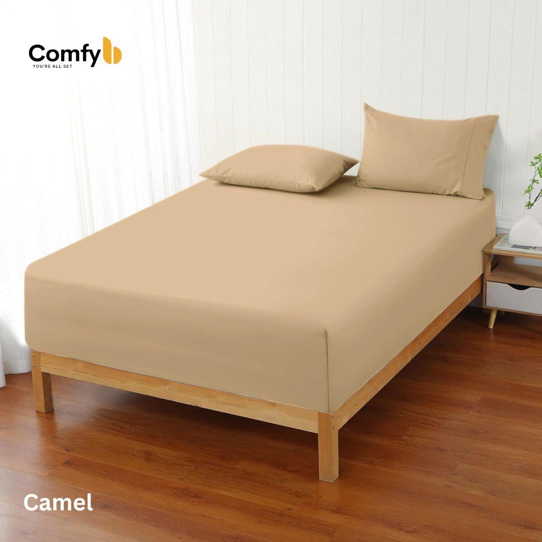 COMFYB 100% COTTON FITTED SHEET SET SOLID