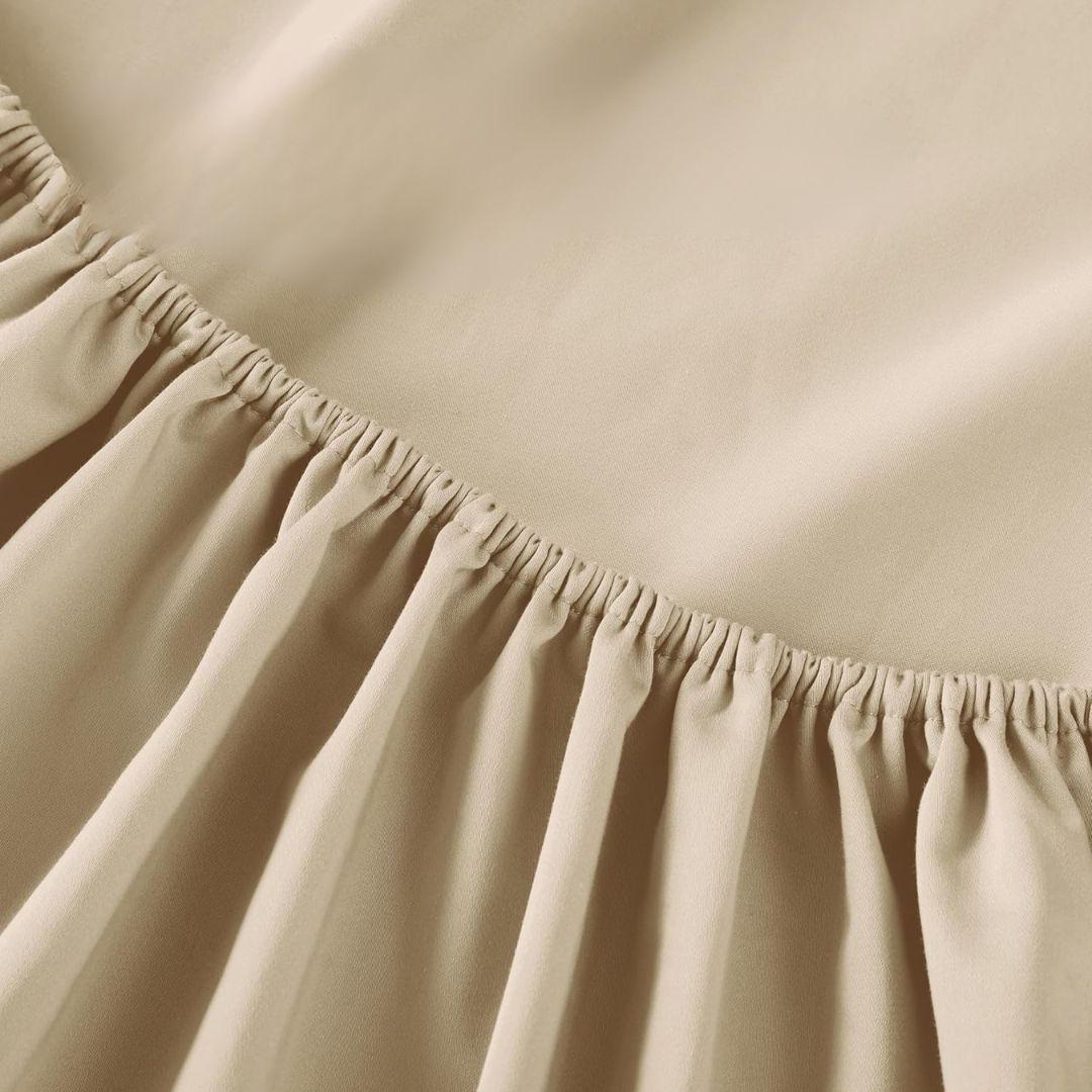 COMFYB 100% COTTON FITTED SHEET SET SOLID