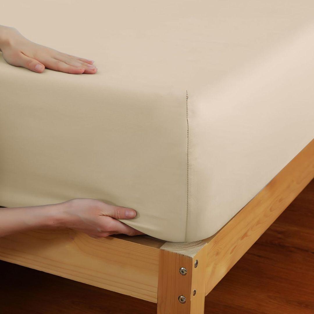 COMFYB 100% COTTON FITTED SHEET SET SOLID