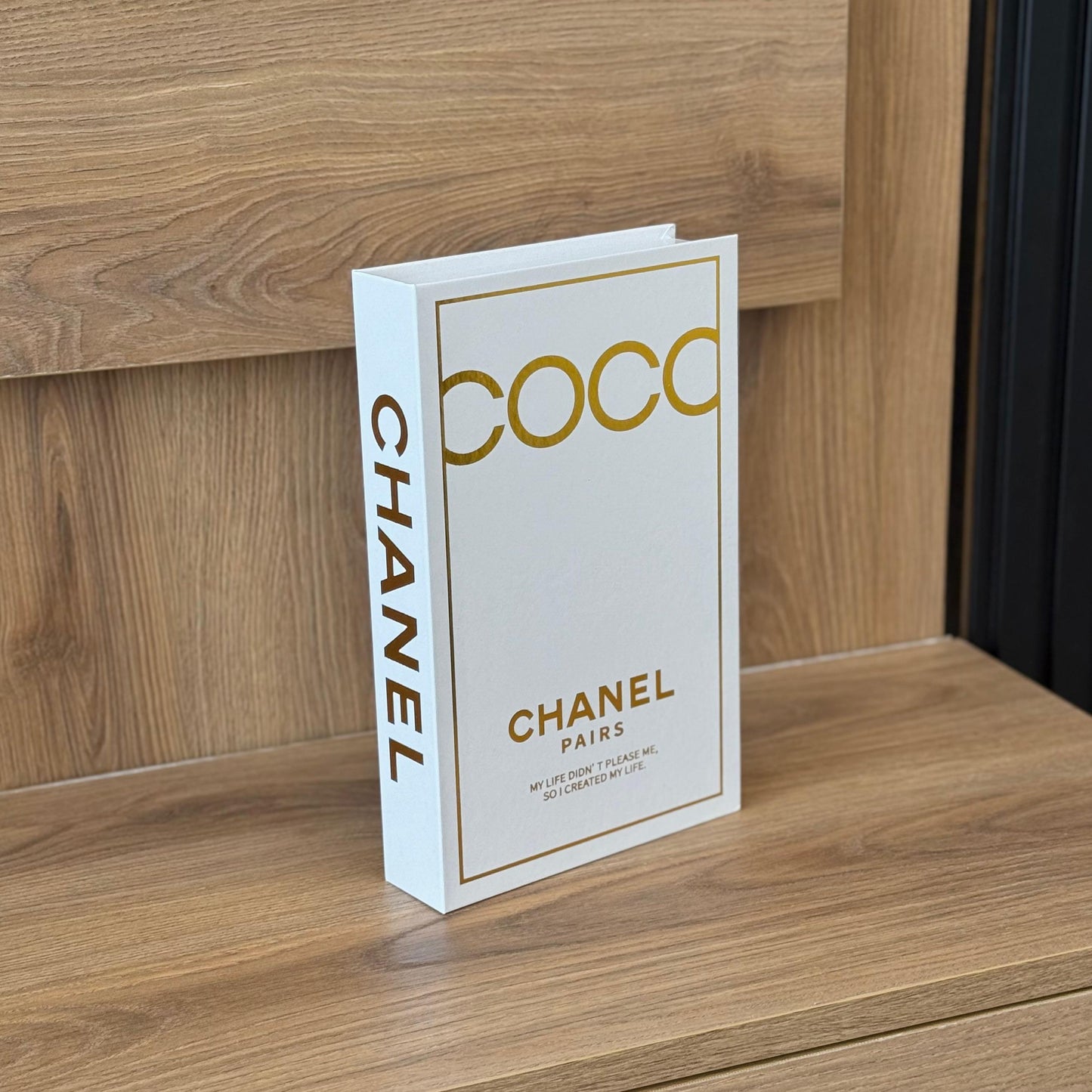 BRAND BOOK BOX COVER CHANEL GOLD