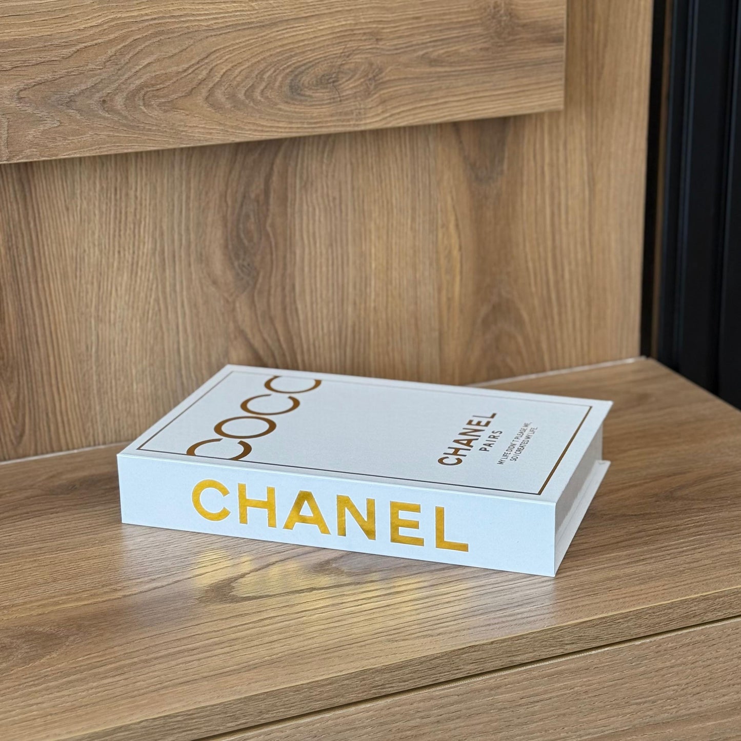 BRAND BOOK BOX COVER CHANEL GOLD