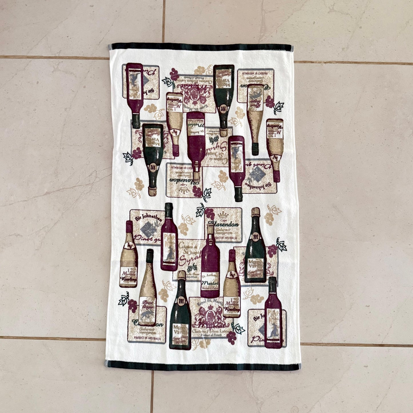 CANNON 100% COTTON TOWEL KITCHEN VELOUR SET 6 PIECES BOTTLES