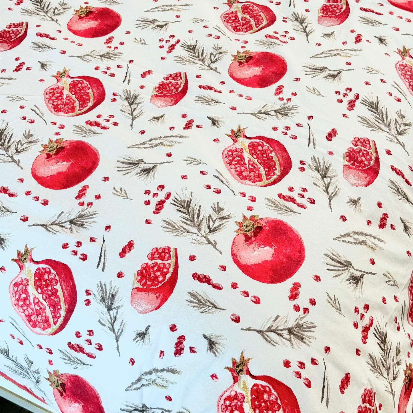 COMFYB 100% COTTON REVERSIBLE BED SET POMEGRANATE