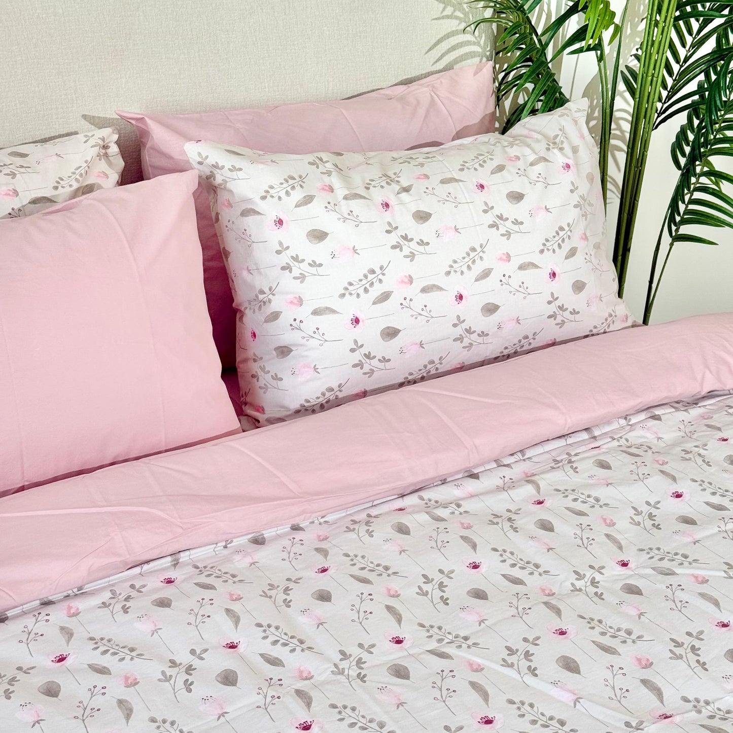 COMFYB 100% COTTON REVERSIBLE BED SET FLOW