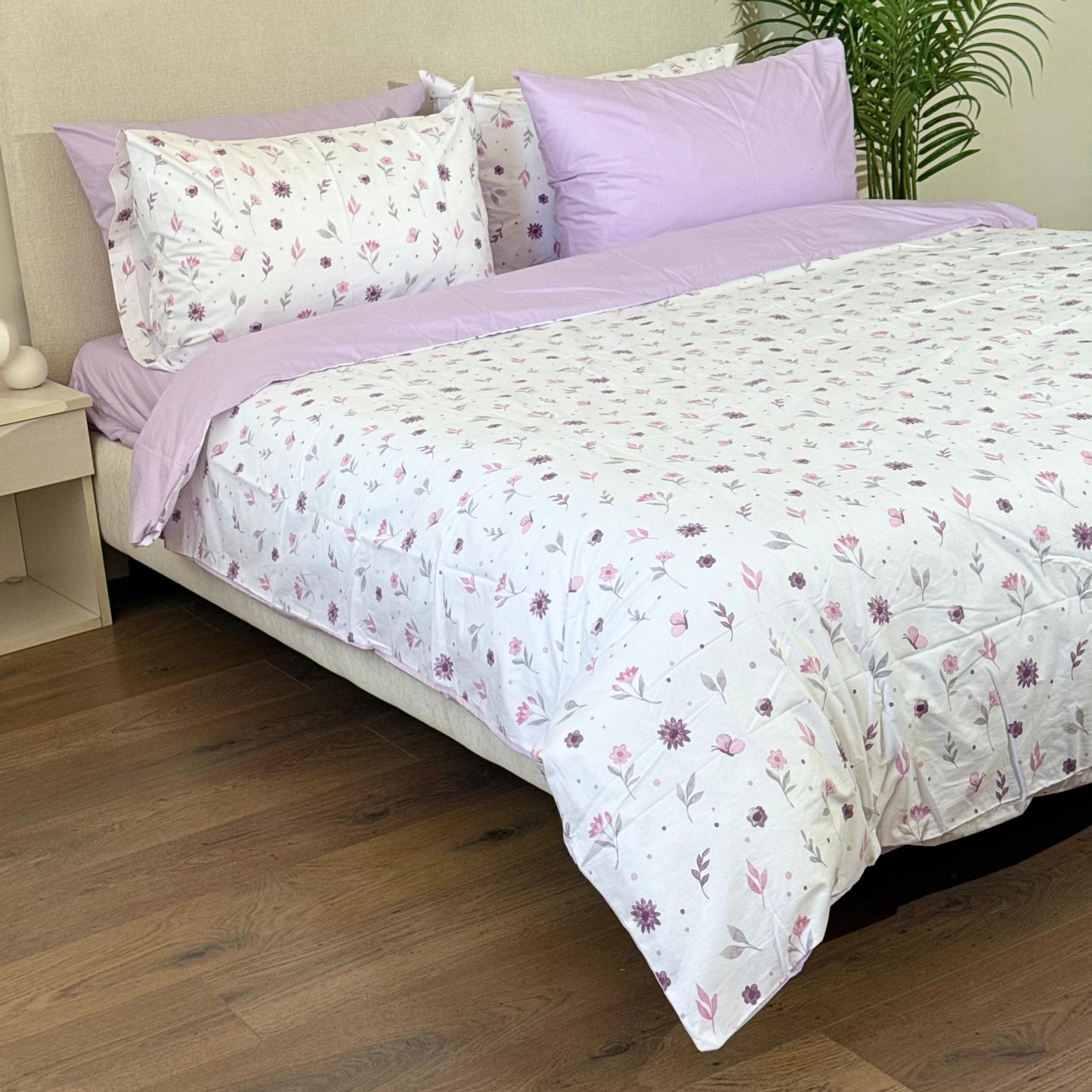 COMFYB 100% COTTON REVERSIBLE BED SET SUNFLOWER