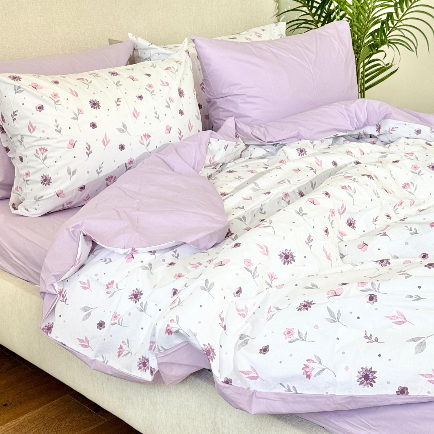 COMFYB 100% COTTON REVERSIBLE BED SET SUNFLOWER