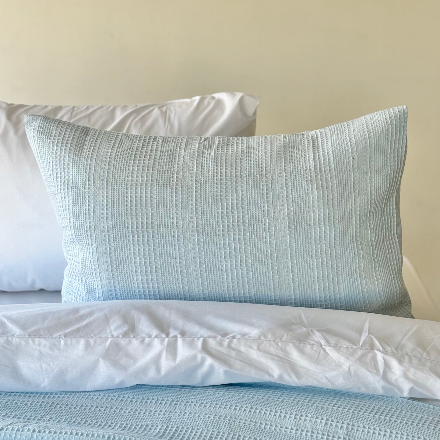 COMFYB 100% COTTON SOLID PIKE PILLOWCASES SET 2-PIECE